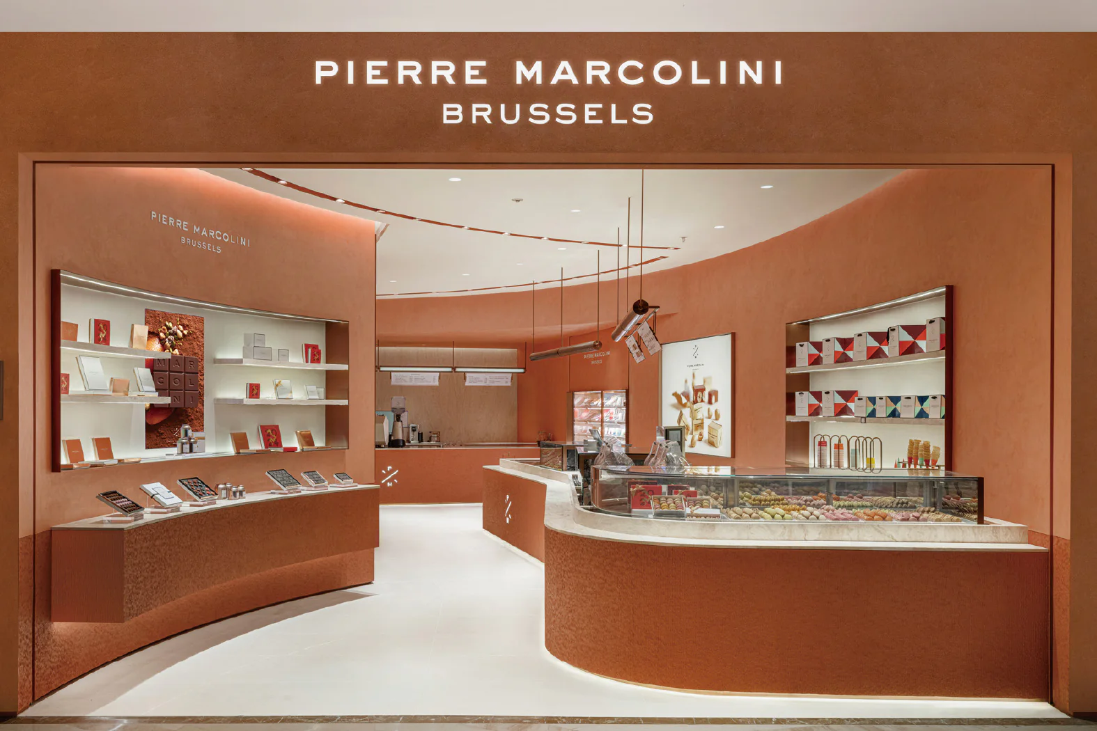 Pierre Marcolini Brussels retail interior